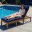 Chaise Lounge Pad With Fabric And Ergonomic Support For-Red 7
