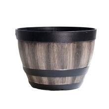 Wine Bucket Planter Outdoor Large Brown Bucket-1oak color