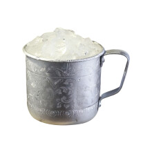 Eleganter handgefertigter Becher aus Zinnlegierung mit Gravur-A