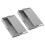 2Pcs Double Plastic Under Cabinet Storage Boxes Under Desk-Gray 1