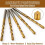 50 Pieces Drywall  Point Cutting Drill Bits 1/8 Inch Diameter Drywall Drill Bits Drywall Tools for Spiral Saw 4