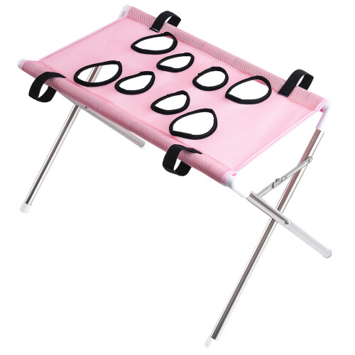 Split Design Pet Care Bed Quick Dry Grooming Hammock with-Pink