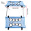 Detachable Washable Pet Grooming Bed AntiScratch Hammock-Coffee 4