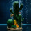 Realistic Cactus Figure Statue Fishtanks Decoration Resin 5