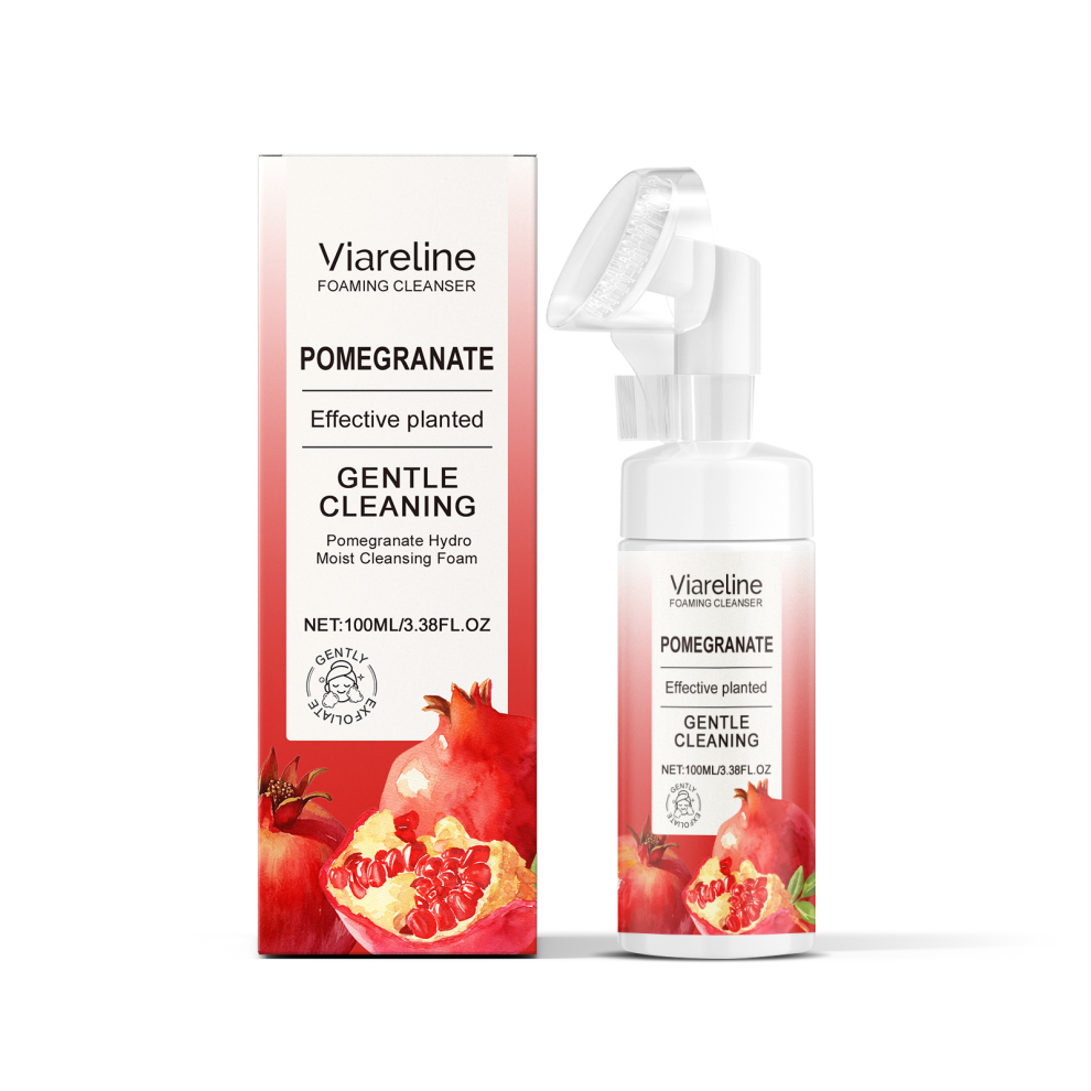 Pomegranate Foam Cleanser, Gentle Facial Cleansing with Dense Foam