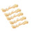 Satins Covered Button With Braided Designs For Ethnic-Turmeric 1