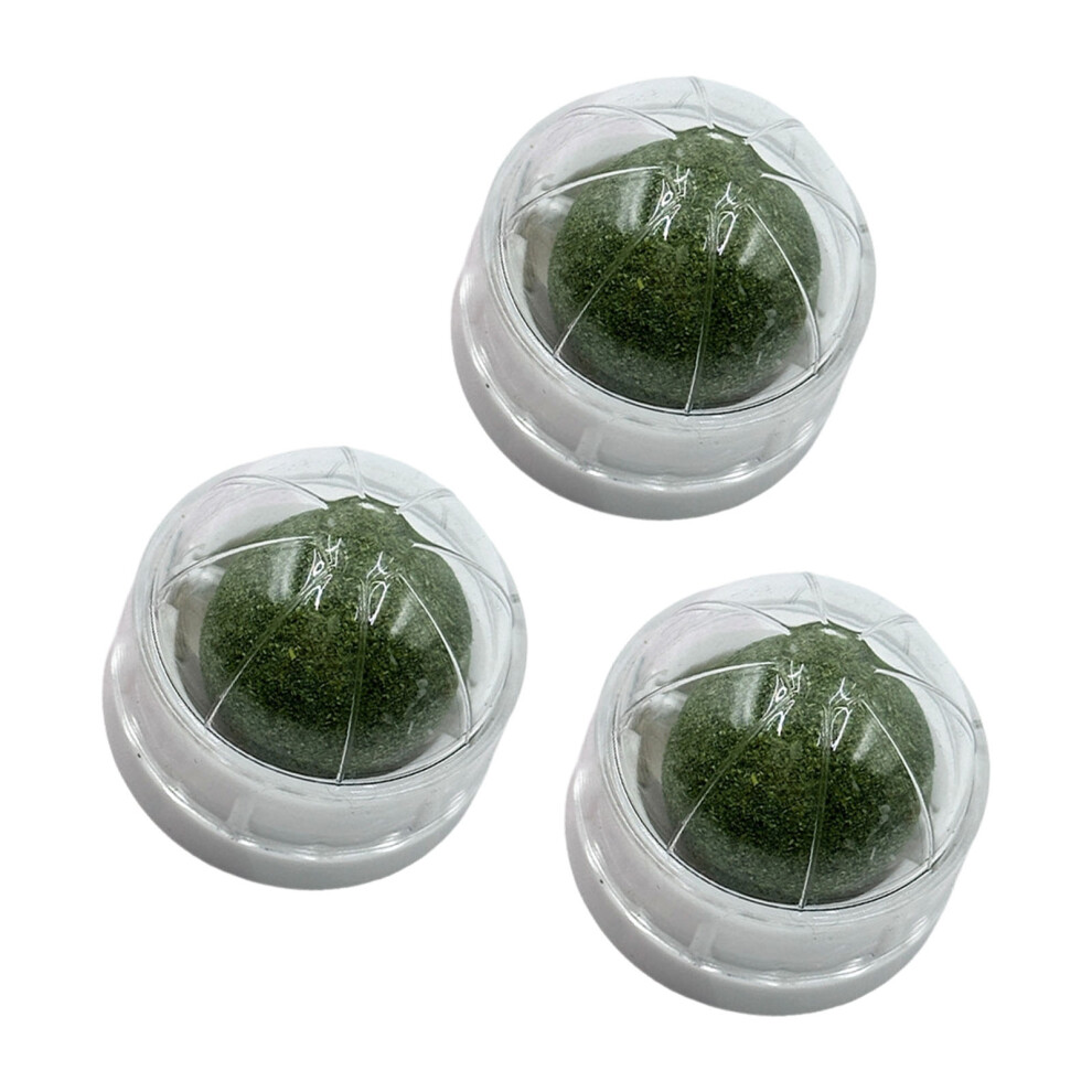 3PCS Exciting Catmint Balls For Pet Cats Satisfy Chewing-White
