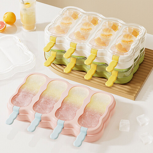 Heat Resistant Plastic Ice Cream Molds Set With-White 2