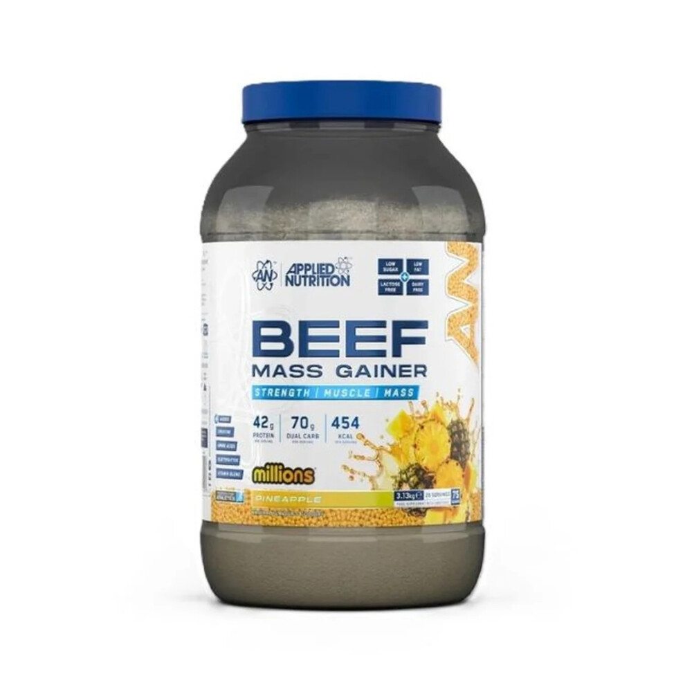 Beef Mass Gainer, Millions Pineapple - 3130 grams