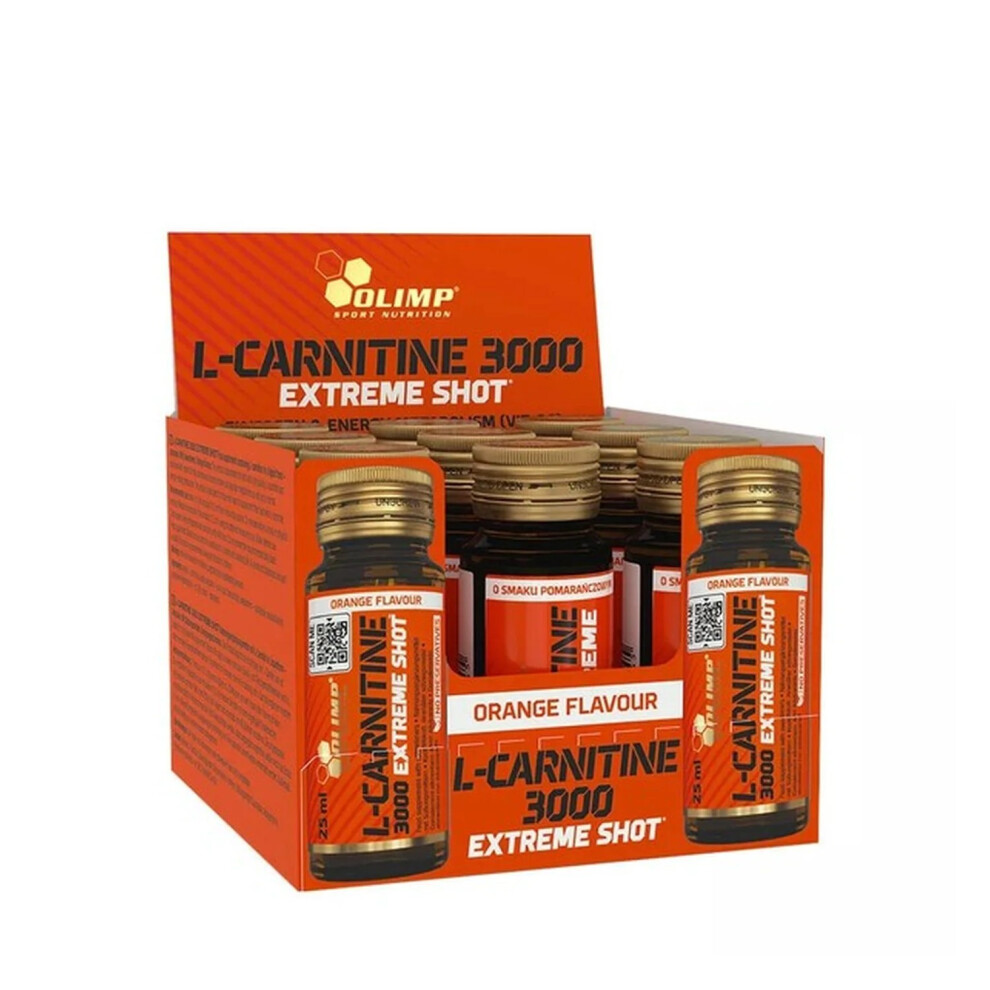 Orange L-Carnitine 3000 Extreme Shot, - 9 X 25 Ml.