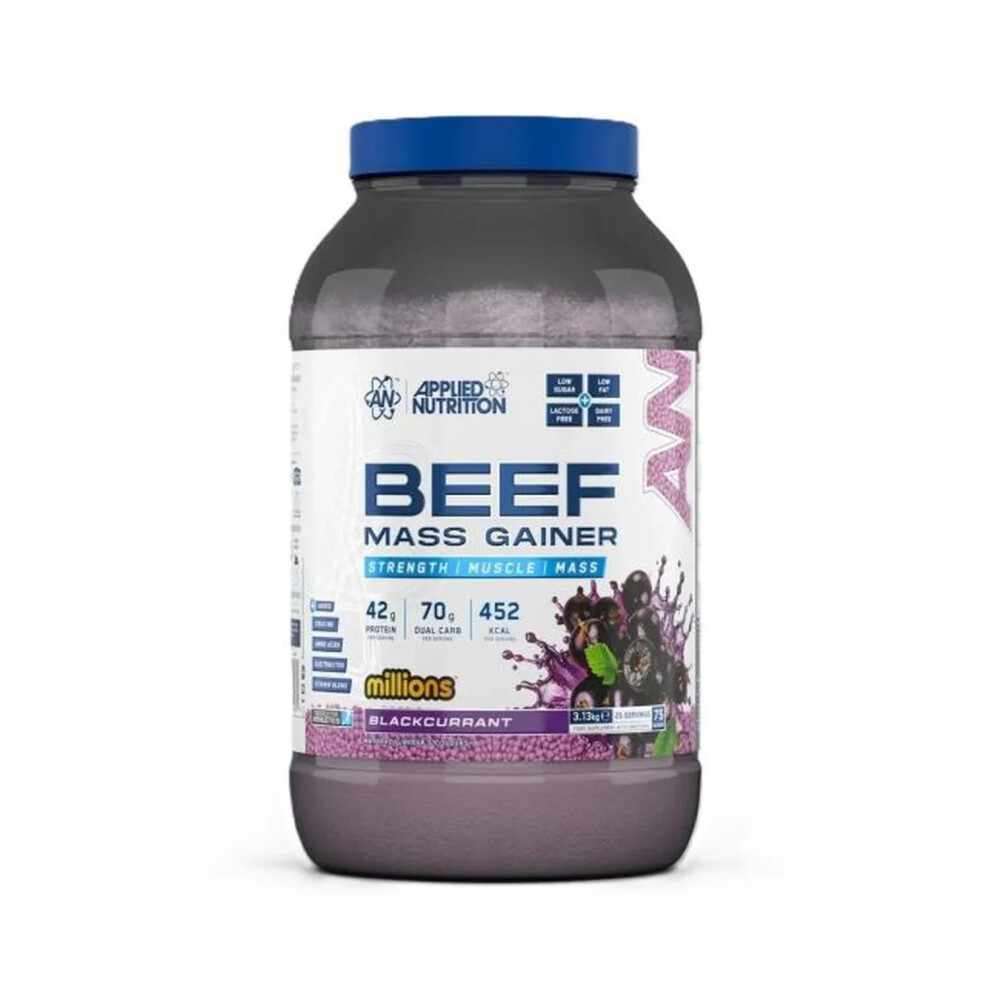 Beef Mass Gainer, Millions Blackcurrant - 3130 grams - Image 4