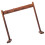 Handcrafted Wood Wind Chimes Holder With 5 Hook-small 1