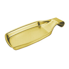 Stainless Steel Spoon Rest Square Bottom Hold Kitchen-gold