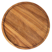 Plateau circulaire rond en bois adapté à la présentation-29,5 cm