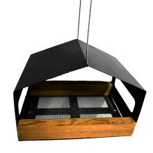 Distinctive Metal Bird Shelter And Wildlife Residence-Black