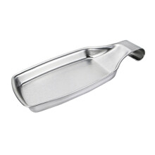 Modern Spoon Rest For Kitchen Cooking Utensils Stand-silver