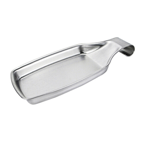 Modern Spoon Rest For Kitchen Cooking Utensils Stand-silver