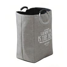 Multipurpose Foldable Laundry Basket With Aluminum Handles-Gray