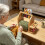 Wooden Thread System With Stand For Mobile And Storage Area For 6
