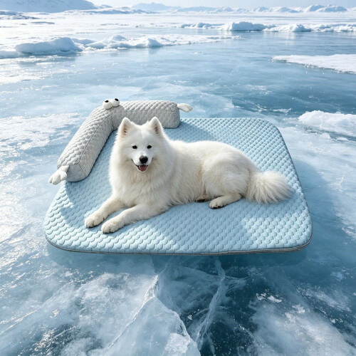 Summer Cooling Mat For Small Medium Large Dog-Blue 42x35cm 1