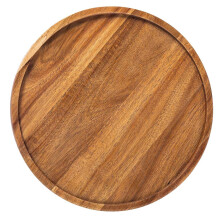 Round Wooden Dish Circular Platter Suitable For Food-29.5cm