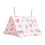 Summer Hanging Bird Nest Triangular Metal Meshes Bird-Pink S 1