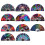Fluorescent Folding Hand Fan With Plastic Frame-alien mushrooms 2