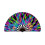 Glow Reflective Large Folding Raves Hand Fan Men-radiation 1
