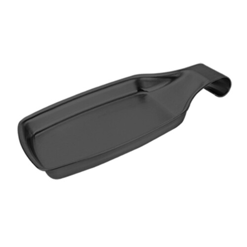 Stainless Steel Square Spoon Rest Minimalists Cooking-Black