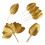 Multipacks 200 Artificial Foliages Piece For Indoor-Gold 1
