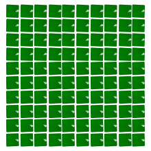 12 STKS Sprankelende Wind Moving Boards 30x30 cm-Glanzend groen