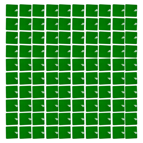 12 stks/partij Spiegel Wind Motion Panelen 30x30-Glanzend groen