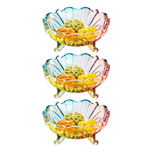 Elegant Glass Container For Chocolates And Small-Five colors