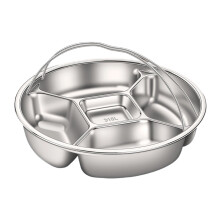 Multipurpose Stainless Steel Steamer Tray Divied Plate For-5