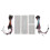 Solderless Breadboard Kit 2 Pcs 830 Tie Points + 2Pcs 400 Tie Points + 2 Set 65Pcs Flexible Breadboard Jumper Wires 1