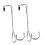 2Pcs Practical Door Back Hooks Easy Install Hanger For 1