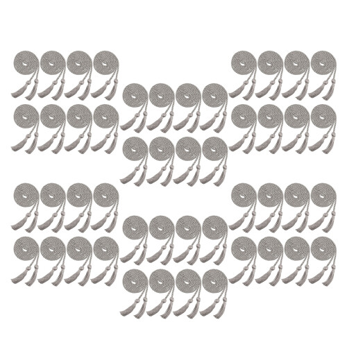 48pcs Multifunctional Polyester Graduation Rope Braided-grey