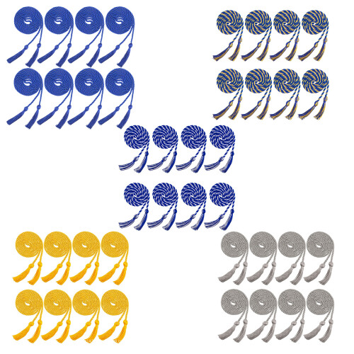 48pcs Practical Polyester Academic Achievement-dark blue gold 1