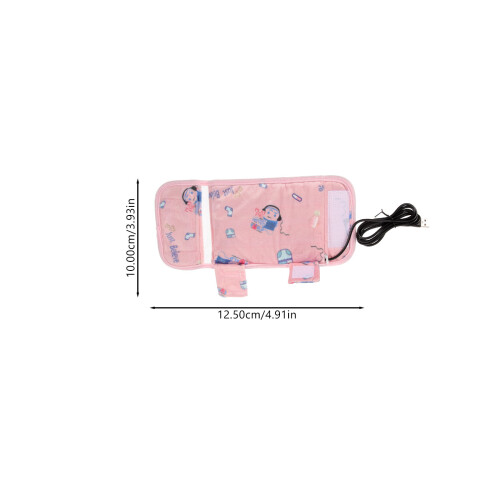 Rose Chauffe- En Coton Pour Lait 1