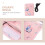 Rose Chauffe- En Coton Pour Lait 5