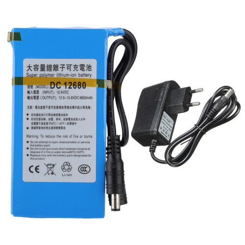 DC 12680 6800 mAh Polymerbatterie 12,6 V mit Schalter 1