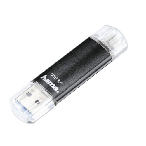 Hama Clé USB "Laeta Twin", USB 3.0, 256GB, 40MB/s, noire