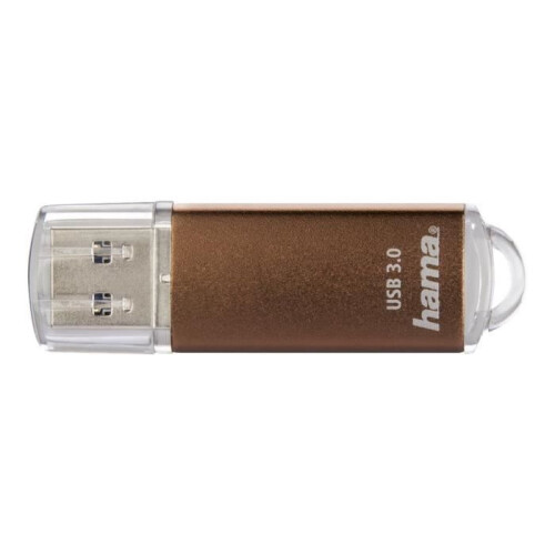 Hama Clé USB - HAMA - FlashPen Laeta - 128 Go - USB 3.0 - Marron