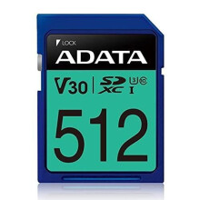 SDXC Premier Pro 512 Gt - ADATA - UHS-I U3 Luokka 10 V30