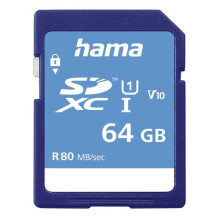 SDXC-kaart 64GB CL.10 UHS-I 80MB, verpakking FIN