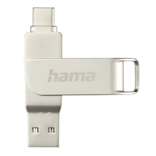 Hama Clé USB - HAMA - C-ROTATE PRO - 128GB - 100MB/s - USB-C 3.1-3.0 2