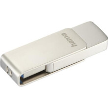 USB-Stick - Hama - Rotate Pro - 128 GB - USB 3.0 - Zilver