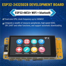 Modulo Touch Capacitivo IPS Scheda di Sviluppo ESP32 Schermo da 2,8 Pollici Wifi  Display LCD Intelligente Modulo LVGL 240x320