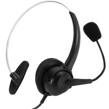 RJ9 Anruf Center KopfhöRer Mono KopfhöRer Noise Reduction Headset Anruf KopfhöRer mit Mikrofon