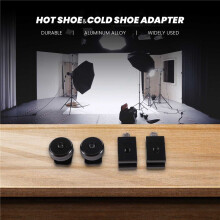 4 Pack Camera Combo Pack Hot Shoe Mount Adapter Cold Shoe Mount Adapter 1/4 Inch Hot Shoe Flash Shoe Mount For Dslr Camera Flash Shoe